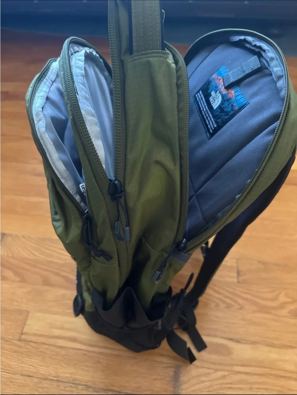The North Face Borealis Backpack in Olive Green and Black